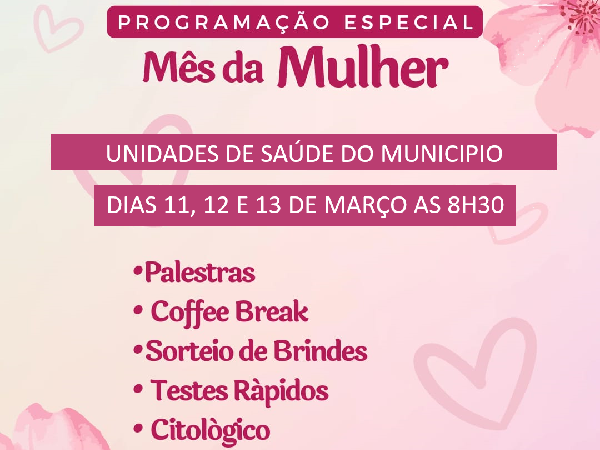 MÊS DAS MULHERES