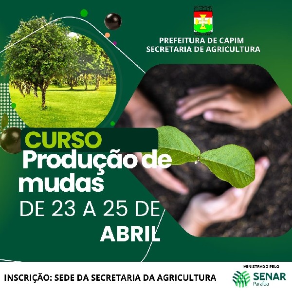 Curso Gratuito: Plantio de Mudas Frutíferas